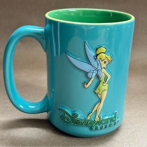Disneyland Resort 3D Tinkerbell Blue and Green Mug. 12 fl oz